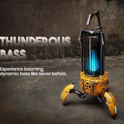 GravaStar Supernova Bluetooth Speaker - War Damage Version - Yellow